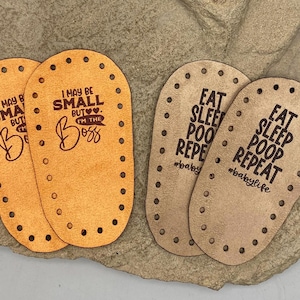 Suelas de botín de bebé de gamuza sintética / Pantuflas clásicas de ganchillo / Patrón de punto Prairie / Suelas de zapatos de bebé DIY / Personalizadas / Botines de punto y ganchillo imagen 13