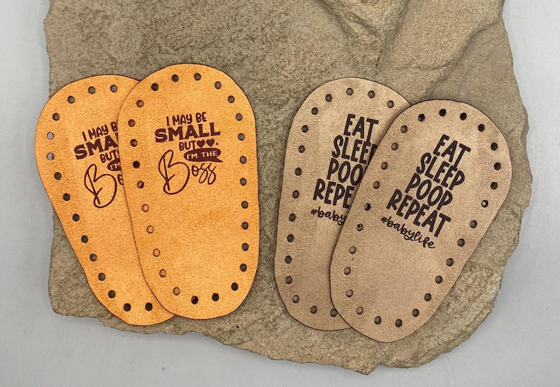 Suelas de botín de bebé de gamuza sintética / Pantuflas clásicas de ganchillo / Patrón de punto Prairie / Suelas de zapatos de bebé DIY / Personalizadas / Botines de punto y ganchillo imagen 13