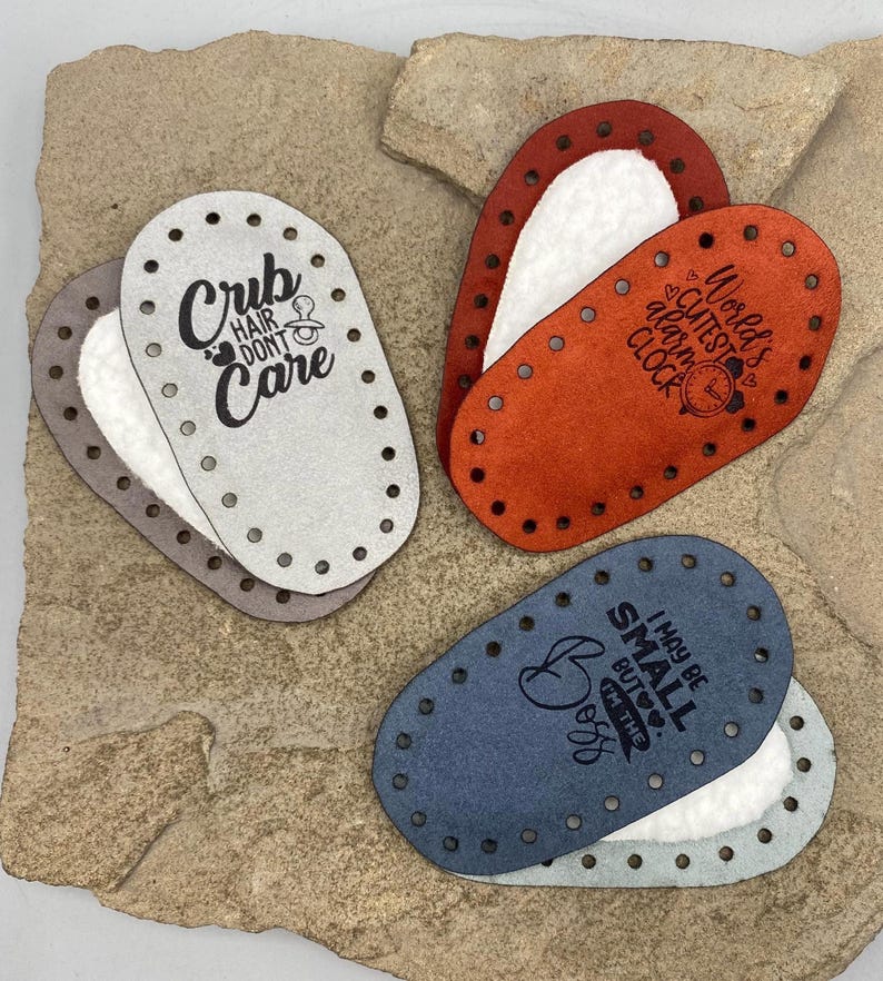 Suelas de botín de bebé de gamuza sintética / Pantuflas clásicas de ganchillo / Patrón de punto Prairie / Suelas de zapatos de bebé DIY / Personalizadas / Botines de punto y ganchillo imagen 1