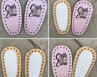 Maggie and Arabella Bootie Pattern, Baby Bootie Soles, cork, slipper, baby shoe, soles, 28, 32 or 36 holes or customize own, loopsandthings
