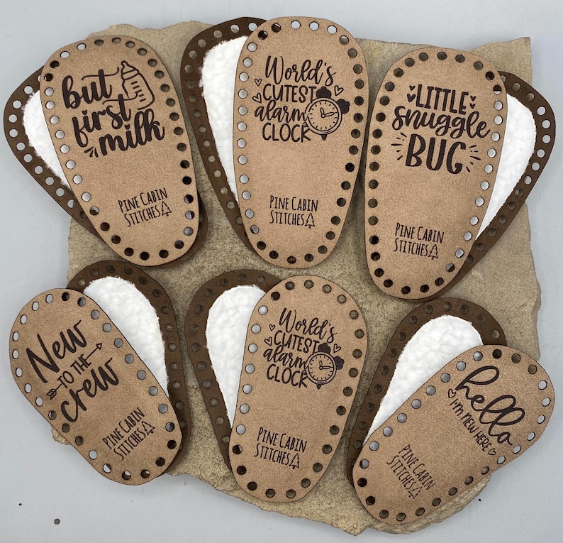Suelas de botín de bebé de gamuza sintética / Pantuflas clásicas de ganchillo / Patrón de punto Prairie / Suelas de zapatos de bebé DIY / Personalizadas / Botines de punto y ganchillo imagen 16
