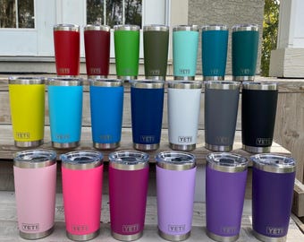 Custom Engraved YETI Tumbler 20oz | Personalized YETI Cup | Laser Engraved Name, Logo, Design | Gift for Him Her | Monogram | Drinkware