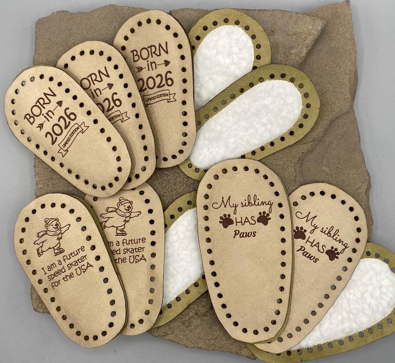 Suelas de botín de bebé de gamuza sintética / Pantuflas clásicas de ganchillo / Patrón de punto Prairie / Suelas de zapatos de bebé DIY / Personalizadas / Botines de punto y ganchillo imagen 10
