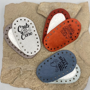 Classic Crochet, Prairie Knit, pattern, Baby, Bootie Soles, Ultra Suede, faux, slipper, 23, 26 or 28 holes or customize