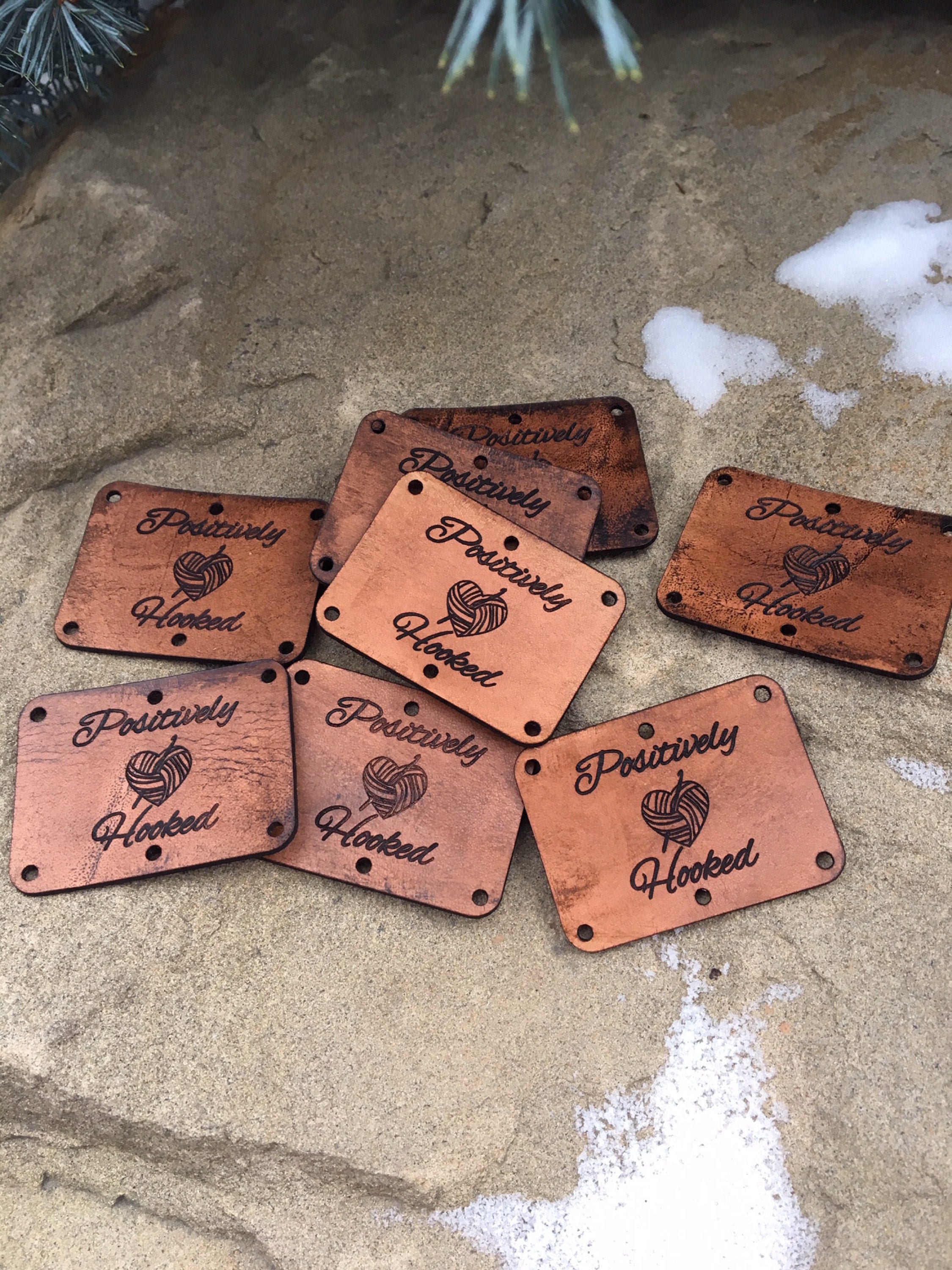 Customize your own Real Genuine Leather Tag Leather ID Tags Etsy