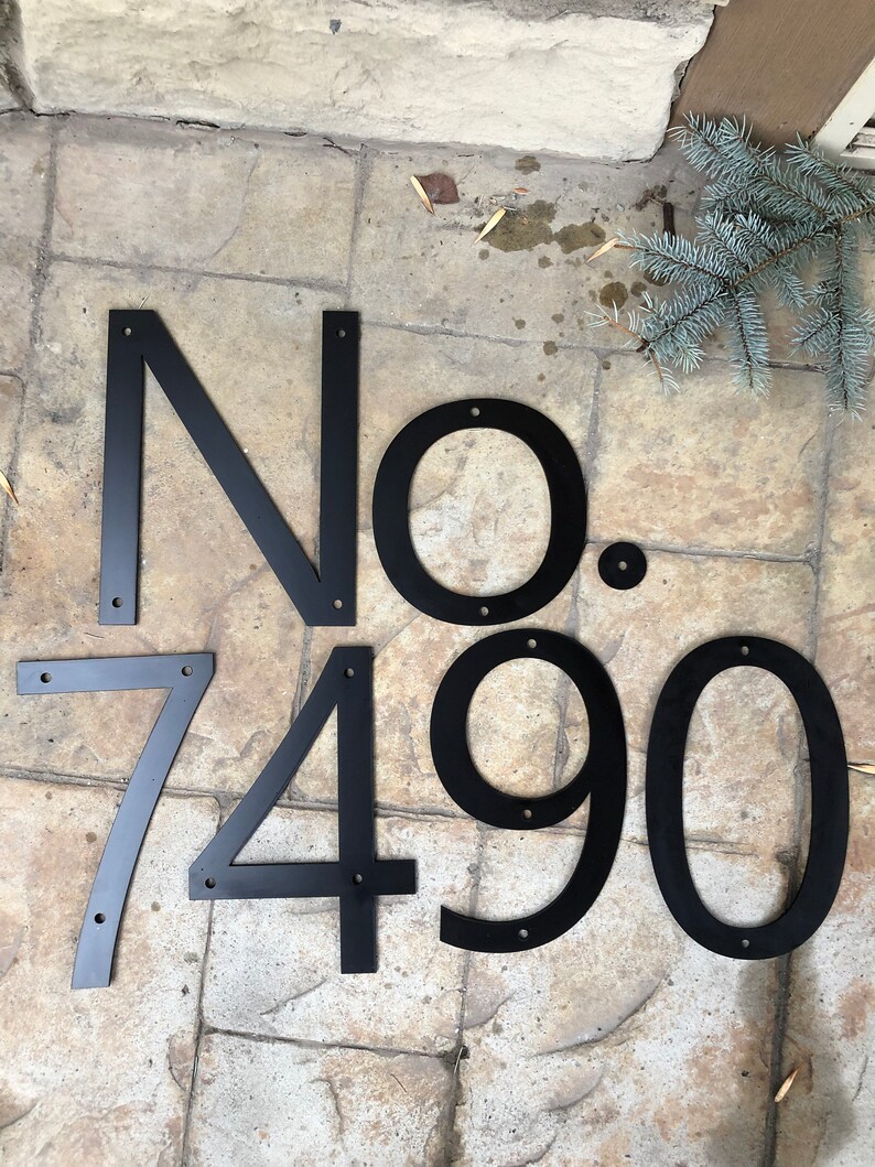 Large Exterior House Numbers Exterior Signage 7 Etsy