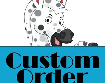 Custom Order for Valdene - size adjustment to 1x1 - adding IRON ON