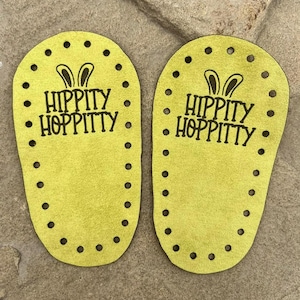 Suelas de botín de bebé de gamuza sintética / Pantuflas clásicas de ganchillo / Patrón de punto Prairie / Suelas de zapatos de bebé DIY / Personalizadas / Botines de punto y ganchillo imagen 6