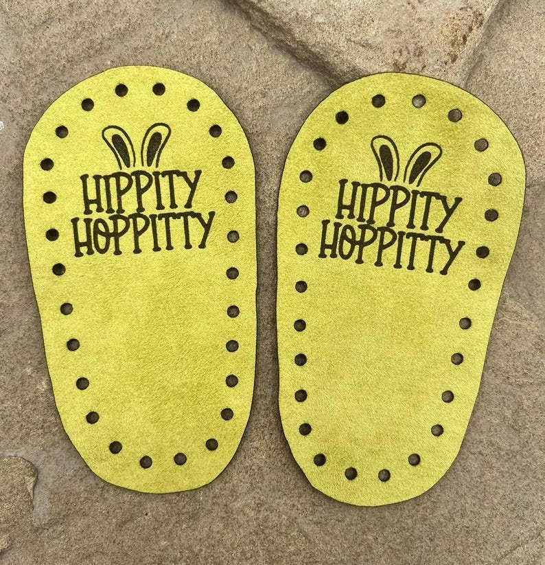 Suelas de botín de bebé de gamuza sintética / Pantuflas clásicas de ganchillo / Patrón de punto Prairie / Suelas de zapatos de bebé DIY / Personalizadas / Botines de punto y ganchillo imagen 6