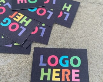 Square or Round Colour tags, color, Frayless, no fray, Washable, Patches, Clothing Labels, Sew on Tags, Knitting, Crochet, Soft & strong