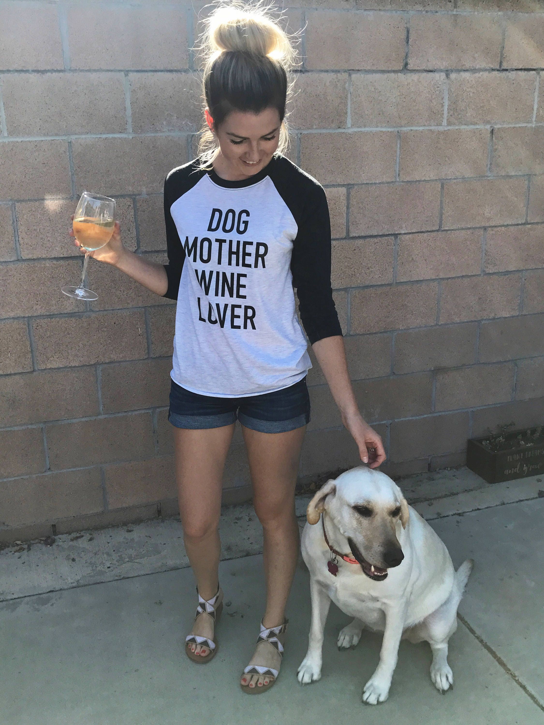 Dog Mother Wine Lover Etsy