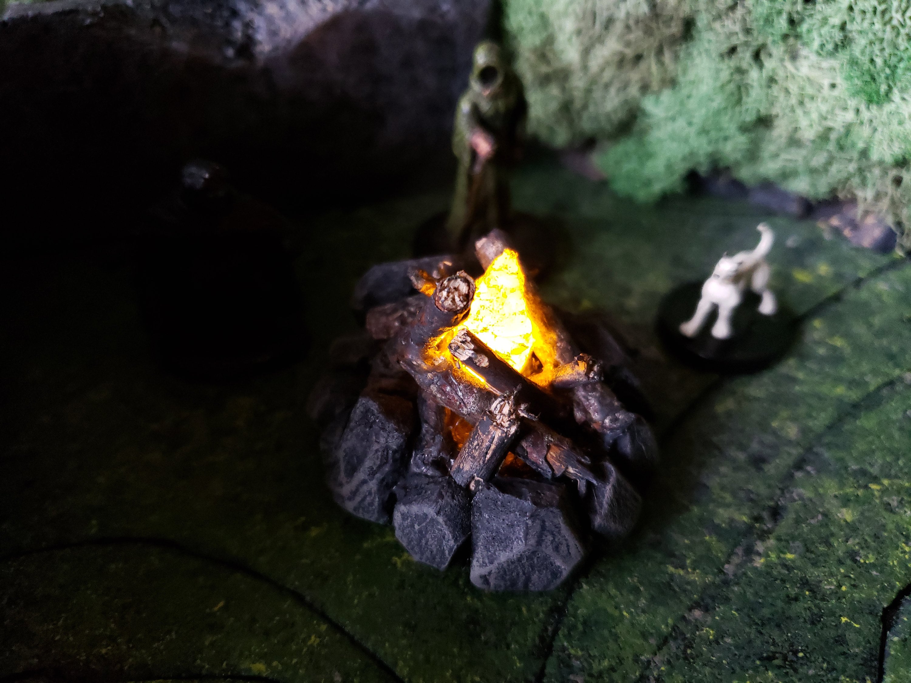 Dnd Campfire Miniature LED Lights Up Dungeons And Etsy