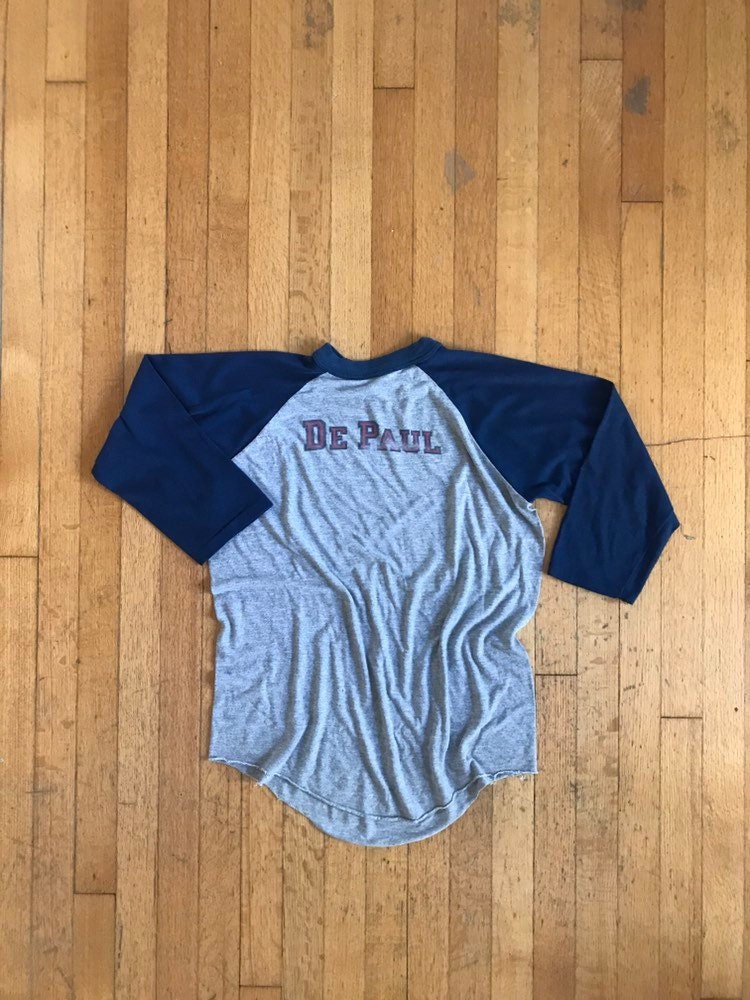 1960 ' s Université DePaul Medium 3/4 manches T-Shirt 1960 ' 3/4 s Université DePaul Medium 3/4 ' manches T-Shirt df9881