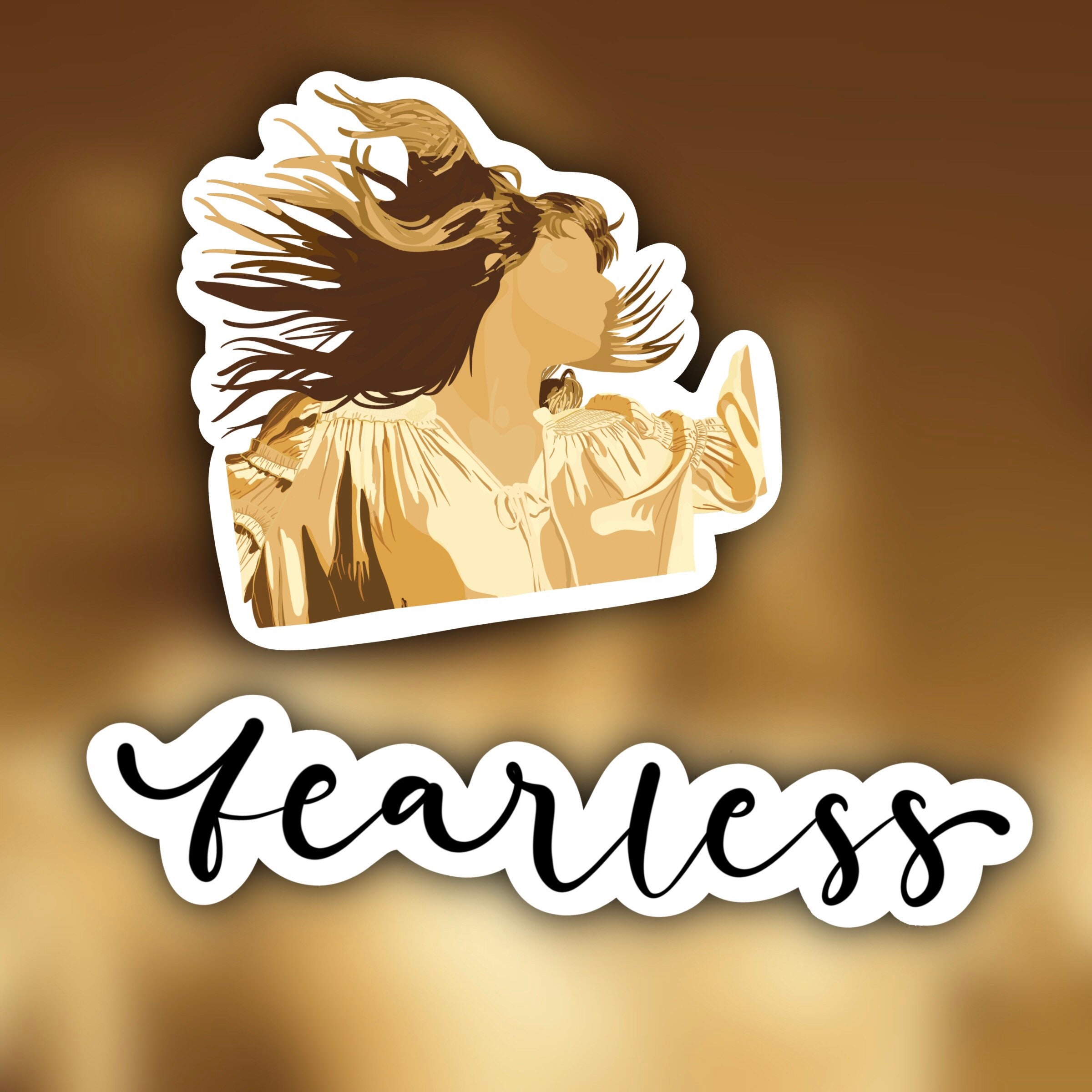 Fearless Vinyl Record Taylor Swift Inspired Sticker