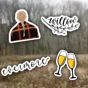 TAYLOR’S VERSION - FOLKLORE/EVERMORE Sticker for Sale by splxcity