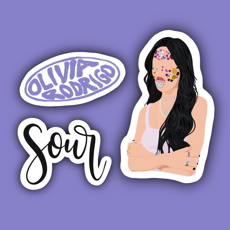 Olivia Rodrigo Sour Sticker PackSour StickersWaterproof Etsy