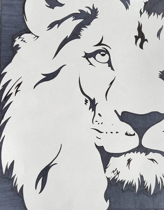 Reverse Color Animals Etsy