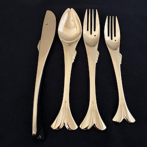 Yamazaki Gone Fishing Stainless Steel Flatware, Salad Dinner Fork