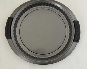 ANOLON Advanced-bakvormen: 10" ronde cakevorm met gecanneleerde, verwijderbare bodem met antiaanbaklaag