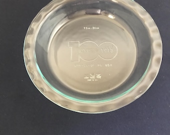 Molde para tarta Pyrex del centenario, 24 cm de diámetro, 5 cm de profundidad.