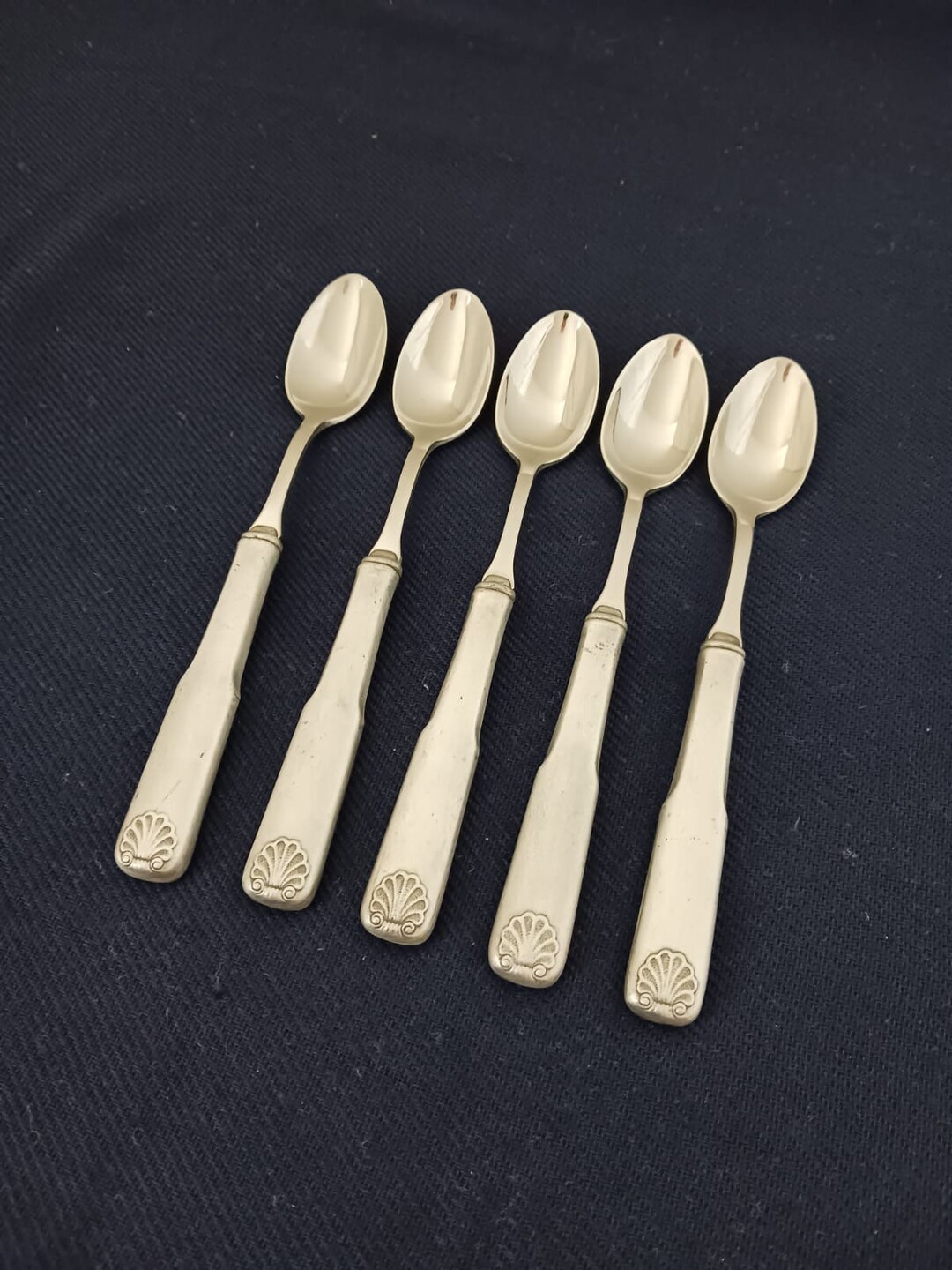 Gorham Pewter Cape Ann Pattern 5 Ice Tea Spoons Stainless Etsy