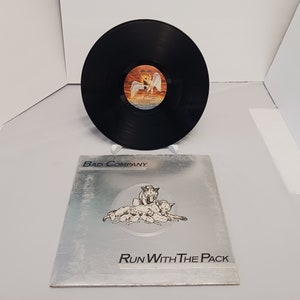 バッド・カンパニー レコード ラン・ウィズ・ザ・パック 1976年 ゲートフォールド スワン・ソング SS 8415 良好 (G)