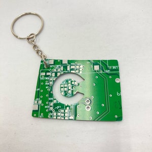 Circuit Board Colorado Keychain | 100% Recycled Circuit Board