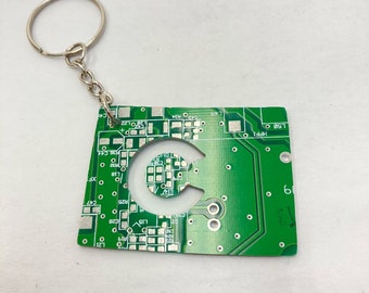 Circuit Board Colorado Keychain | 100% Recycled Circuit Board