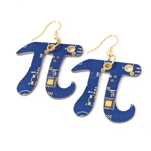 Pi Circuit Board Earrings | 100% Recycled