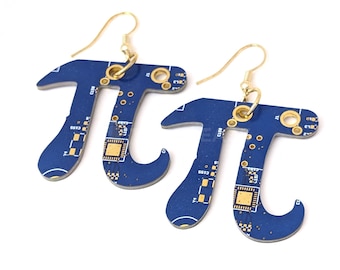Pi Circuit Board Earrings | 100% Recycled