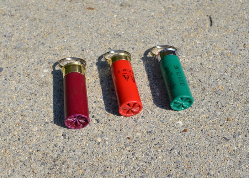 Shotgun Shell Keychain Qty. 1 12 Gauge Shotshell Key Ring Etsy