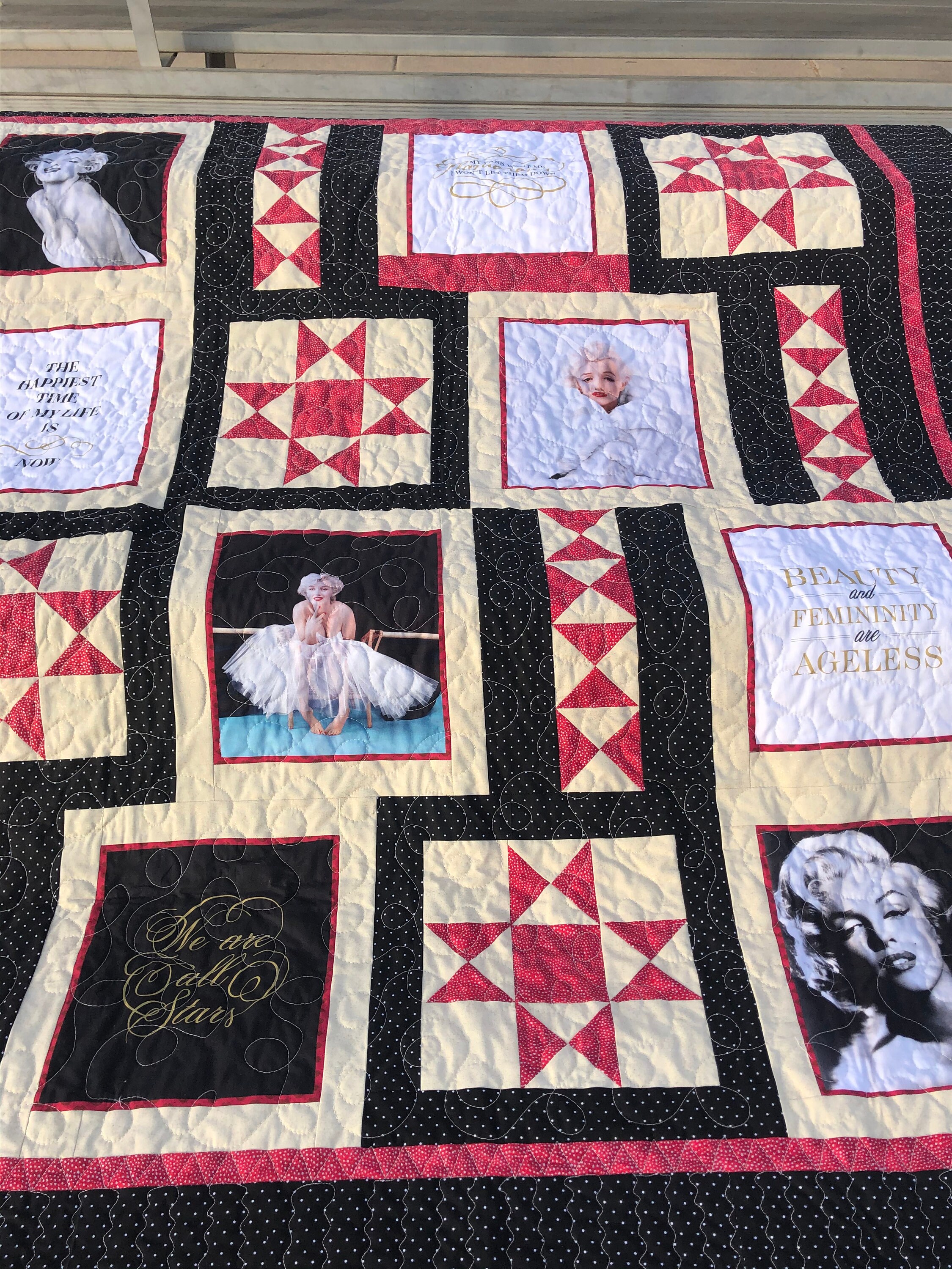 Marilyn Monroe Quilt Handmade Etsy