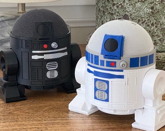 UPDATED! Amazon Echo Dot 4th & 5th Generation  - R2D2 inspired accessory - White and Black versions