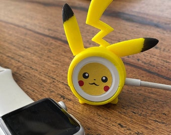 Apple Watch Charger Cover - Pikachu Inspired 3D Printed Accessory