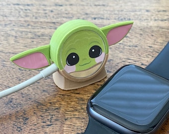 Apple Watch Charger Cover - Grogu Inspired 3D Printed Accessory