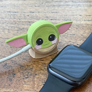 Apple Watch Charger Cover - Grogu Inspired 3D Printed Accessory