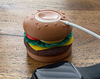 NEW! BigUp Burger Deluxe with Cheese - Apple Watch Charger Cover