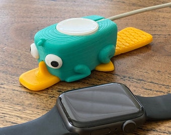 Apple Watch and Samsung Charger Cover - Phineas and Ferb's Perry Inspired 3D Printed Watchchargerinator