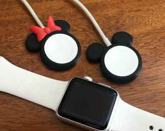 Flat Apple Watch Charger Cover - Mickey Mouse Inspired 3D Printed Accessory