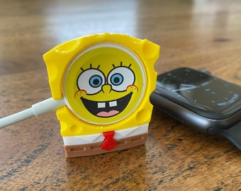 NEW! Sponge Bob inspired - Apple Watch Charger Cover