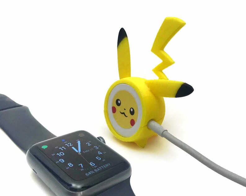 Apple Watch Charger Cover Pikachu Inspired 3D Printed Etsy