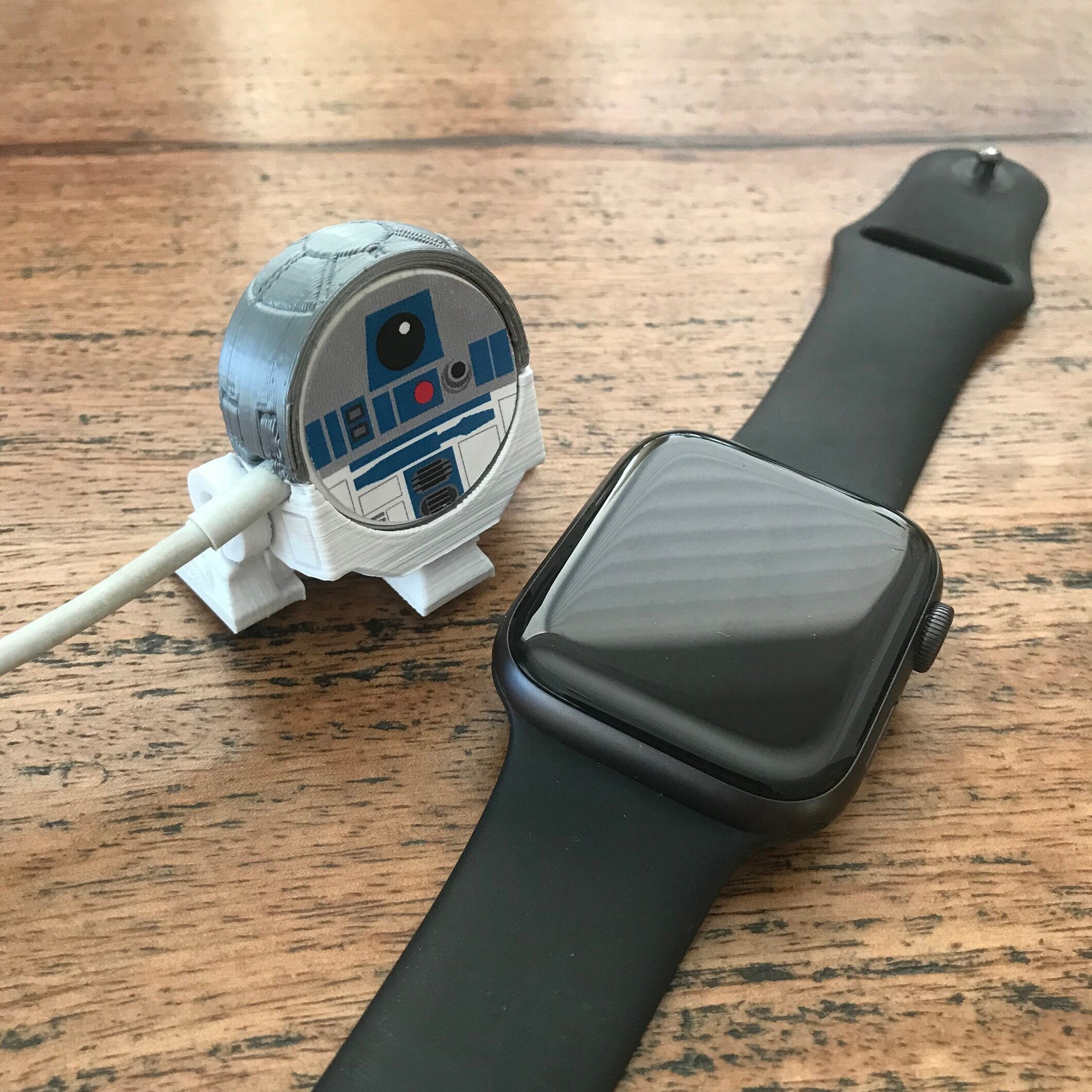 Apple Watch Charger Cover R2D2 Inspired 3D Printed Accessory