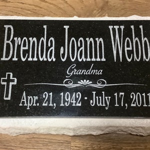 Headstone memorial stone grave marker stone granite personalied custom