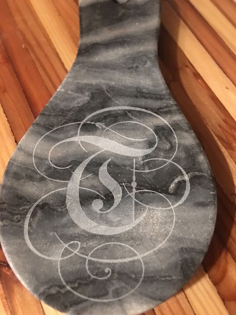 Engraved personalized spoon rest Etsy