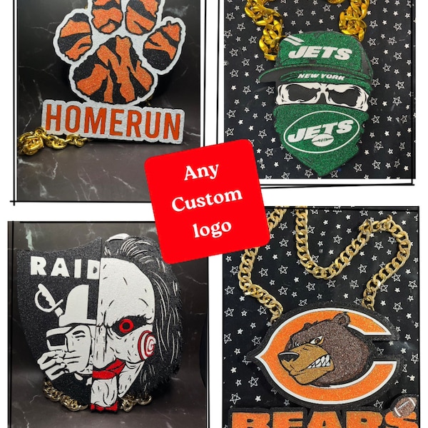 Custom Design/ Logo Turnover Chains Homerun Swag chains