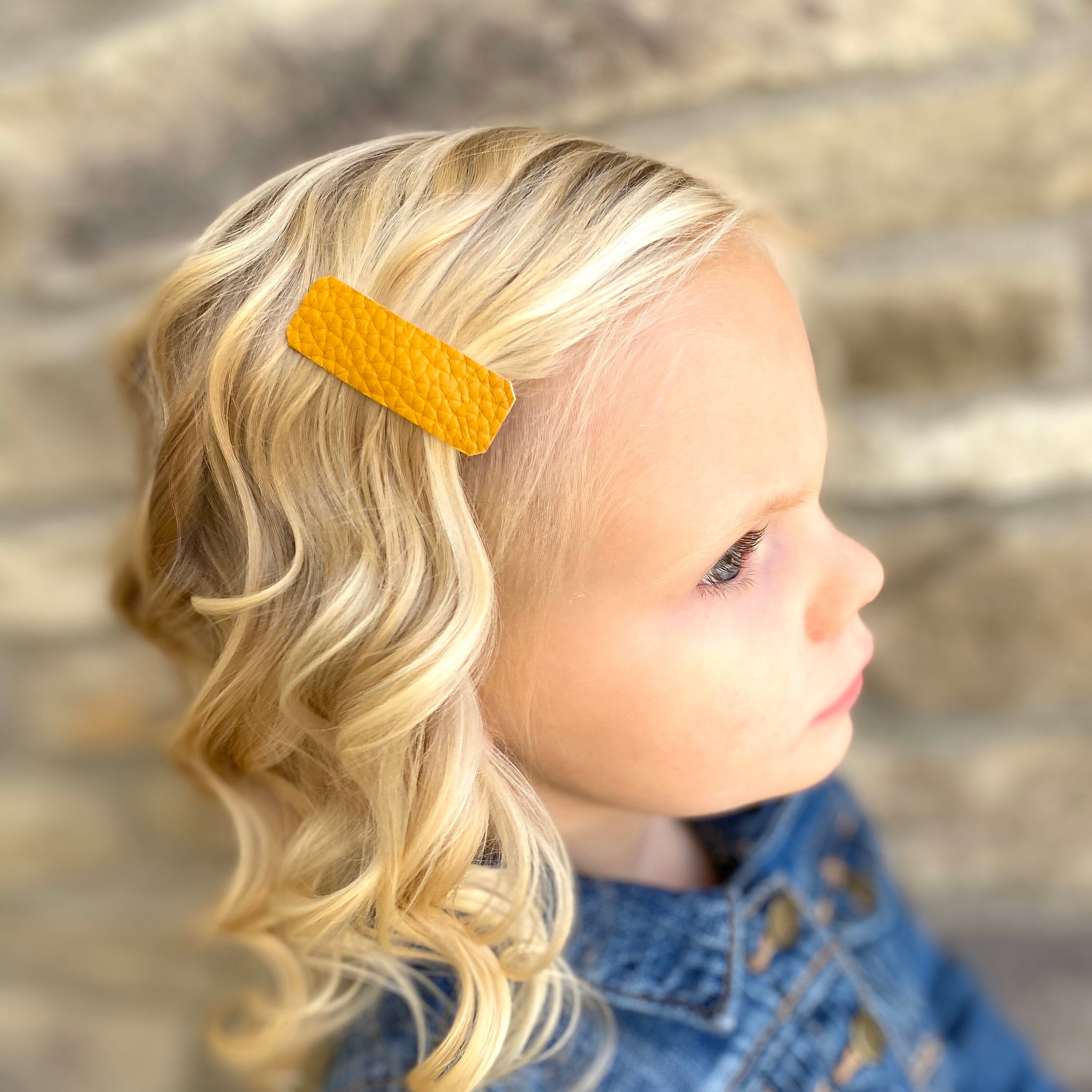 SNAP CLIPS the Sara Snap Clip Set Mustard Black Floral & Etsy