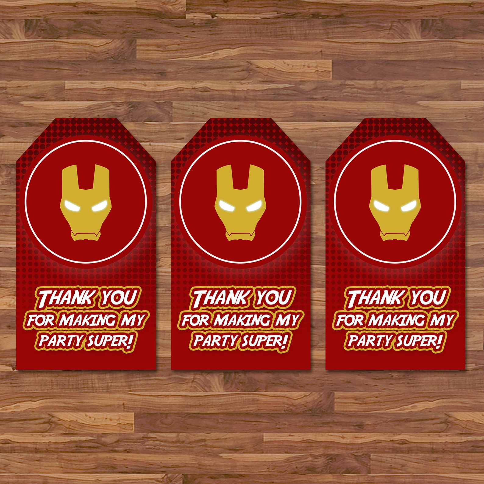 Printable Iron Man Favor Tags Printable Iron Man Favor Tags