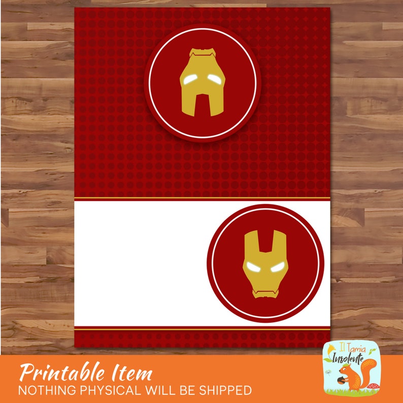 Printable Avenger Food Tents