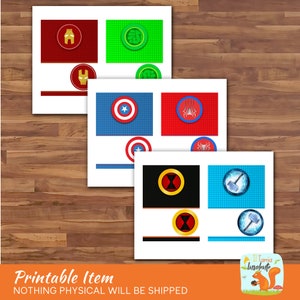 The Avengers Food Tents Avengers Placecard Food Labels Superhero Food ...