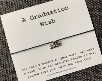 Graduation Bracelet Graduation Wish Bracelet Graduation Card Congratulations card Graduation Gift Encouragement card,Graduation Jewelry